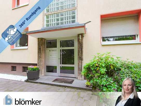 Blömker! Vermietete EG-Wohnung in Gladbeck Rentfort. 2,5 Raum mit Badewanne und Loggia!