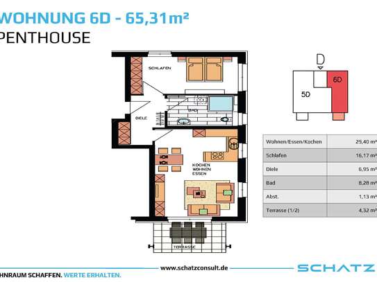 ✨Exklusive 2-Zi Penthousewohnung mit Panorama und Aufzug I 🍃 Wohnen im Naturpark I 6D