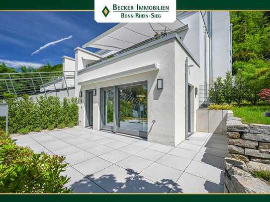 Vollmöblierte, hochwertige Wohnung mit Terrasse und eigenem Gartenanteil in bester Lage von Rhöndorf