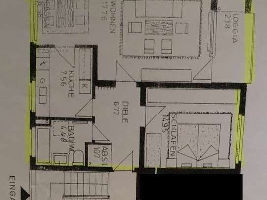 2011 Sanierte 2-Zimmer-Wohnung in Bad Aibling mit ca 60qm und Balkon