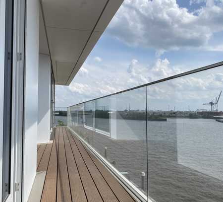 HafenCity-Luxus-Wohnung - Wohnen in 1. Reihe zur Elbe (barrierefrei)