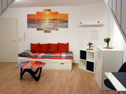 Stilvolle, modernisierte und möblierte 1-Zimmer-DG-Wohnung in Mühlhausen