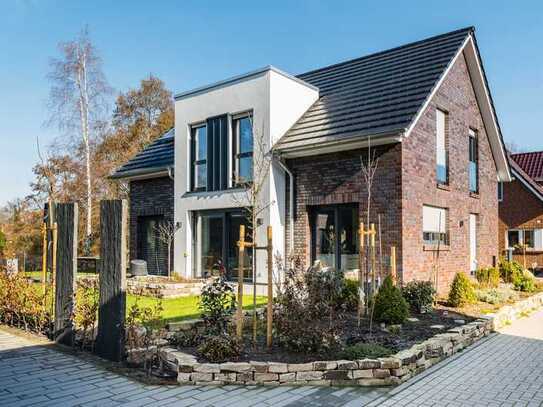 Neubau Einfamilienhaus auf einem im Stadt Norden gelegenen Hintergrundstück!