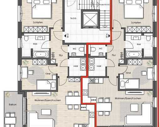 Moderne 3-Zimmer-Wohnung in gefragtem Neubau