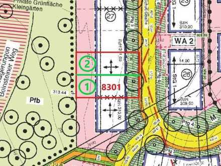 Bauplatz für ein EFH, DHH oder ZFH. Die Natur im Blick.