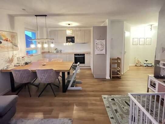 Moderne 3-Zimmer-Wohnung mit Balkon & Stellplatz in Karlsdorf-Neuthard sucht neue Mieter!