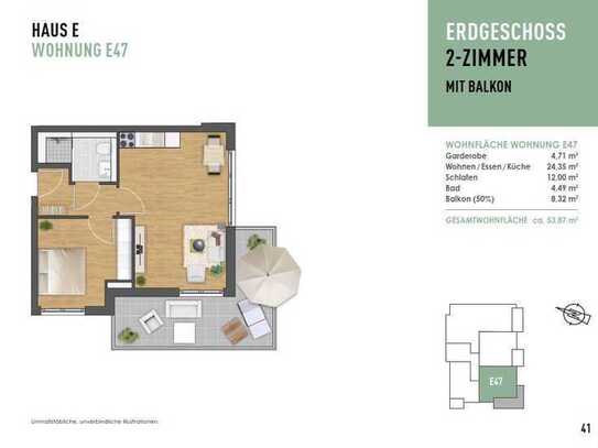 BAUSTELLENBERATUNG 07.12.2024 13 - 14:30 Uhr – 2 Zimmer mit großzügigem Balkon