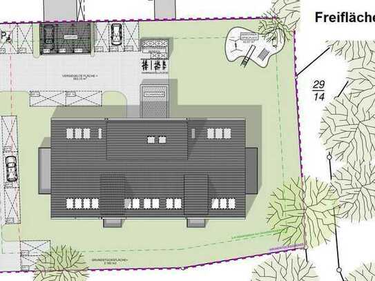 Projektiertes Baugrundstück für MFH (10 Wohnungen) - Positive Bauvoranfrage und Planung inklusive!