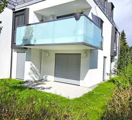 Top Neubau-Erdgeschosswohnung mit Gartenanteil in 81245 München- Obermenzing inkl. Tiefgarage