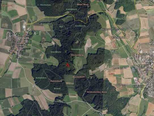 Waldgrundstück in der Gemarkung Ostheim