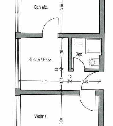 WG - Geeignete 2-Zimmer-Wohnung in Köln Bayenthal