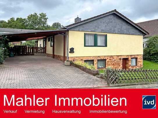 Gepflegter Bungalow mit Carport und großem Garten in Elmshausen