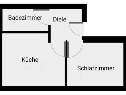 Gemütliche 2-Zimmer-Wohnung mit offener Küche in zentraler Lage!