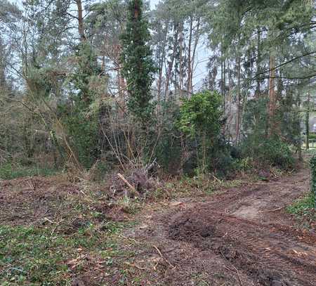 voll erschlossenes Baugrundstück in sehr ruhiger Waldrandlage in Stuhr Fahrenhorst