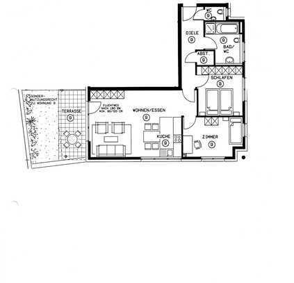 Sehr helle, barrierefreie und gut geschnittene 3,5-Zimmer-Wohnung im Herzen von Echterdingen