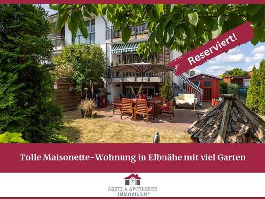 Tolle Maisonette-Wohnung in Elbnähe mit viel Garten