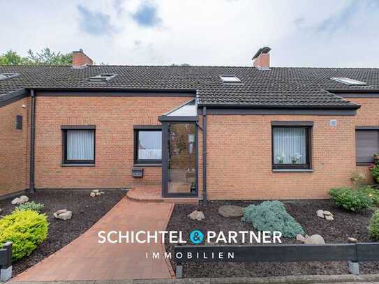 Bremen - Habenhausen | Erstklassiges Reihenbungalow mit Terrasse, Garten und Garage in toller Lage