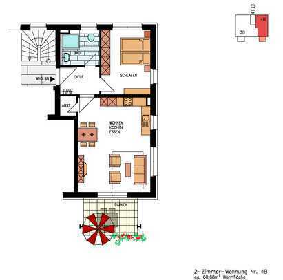 ,,TOP KAPITALANLAGE'' - Exklusive 2 Zi.-Wohnung mit Sonderabschreibung - 4B