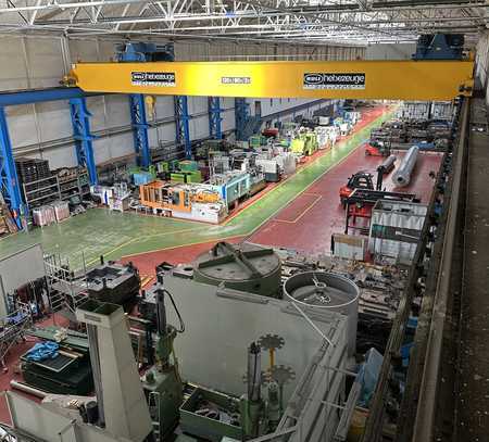 Rarität!!! Moderne Lagerhalle mit 120t Kranbahn