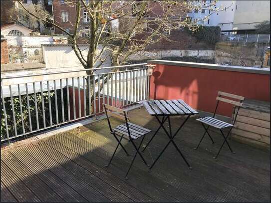 Schöne 2-Zimmer - Wohnung mit Terrasse im Frankenbergerviertel