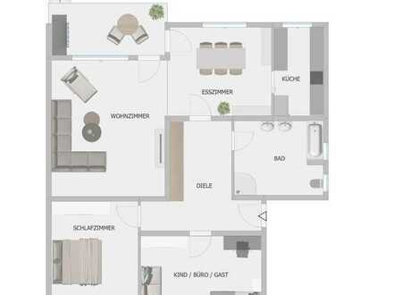 Idyllische 4-Zimmer-Wohnung mit privatem Garten und Garage in Brühl