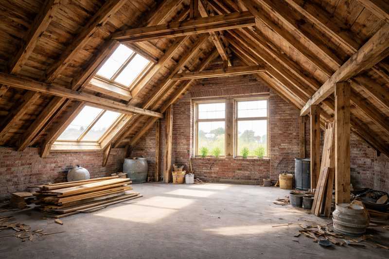 Handwerker gesucht: Dachbodenfläche mit Ausbaupotenzial