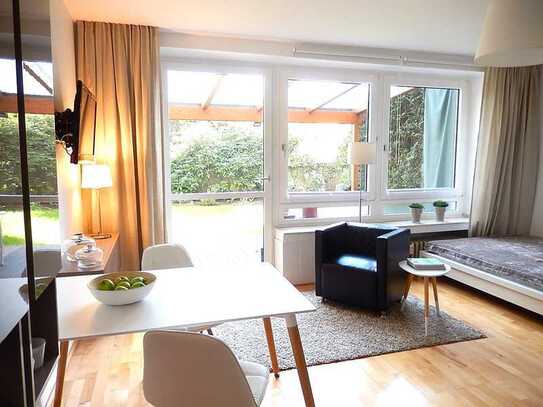 Ruhiges Garten-Apartment in Düsseldorf-Zoo - zur Selbstnutzung oder als Kapitalanlage.