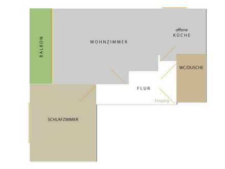 Stilvolle, neuwertige und zentral gelegene 45qm Wohnung in Heilbronn (Herderstraße)