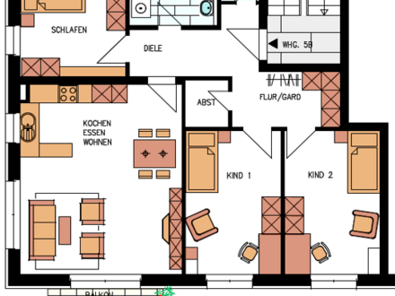 ,,Wohnen im Naturpark'' - Exklusive 4 Zi.-Penthousewohnung! - 5B