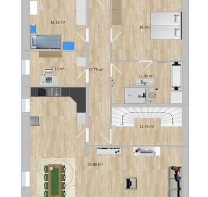 Schöne 3,5-Zimmer-Wohnung mit EBK und Balkon im Zentrum von Haag