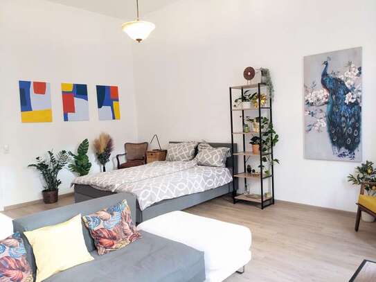 Top Lage, 2-Zi-Wohnung mit EBK, Balkon, TG-Stellplatz, möbliert, renoviert