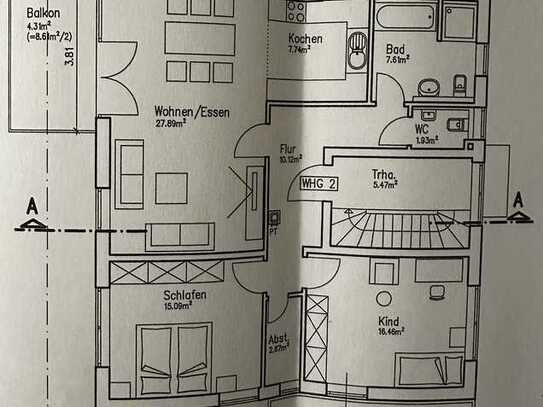 Schöne drei Zimmer Wohnung in Lauffen am Neckar mit toller unbebauten Aussicht