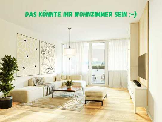 DESIGN YOUR LIFE - Großzügige 3-Zimmer-Wohnung mit Balkon und TG-Stellplatz wartet auf Feinschliff!