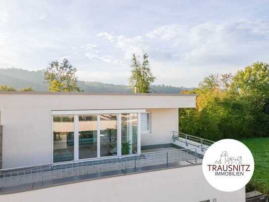 Den Fokus aufs Angekommensein: Penthouse mit Dachterrasse und Balkon