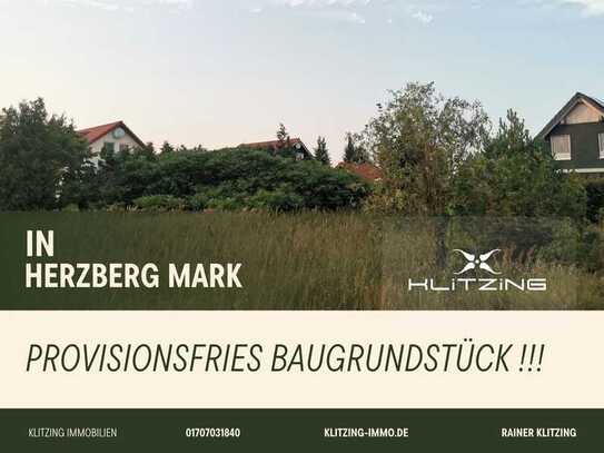 PROVISIONSFREI - 537m² Baugrundstück in Herzberg Mark