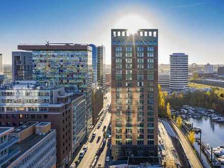 Einzigartige 3-Zimmer Wohnung mit freiem Stadtblick im Medienhafen