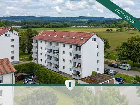 Bezugsfreie, renovierte 2,5-Zi.-Wohnung mit Balkon in ruhiger Lage von Salem/ Mimmenhausen