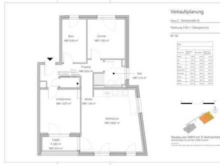 “WE 2.04“ - MODERNE 3,5 ZKB - 1.OG-ETW, CA. 79 m², LOGGIA UVM.