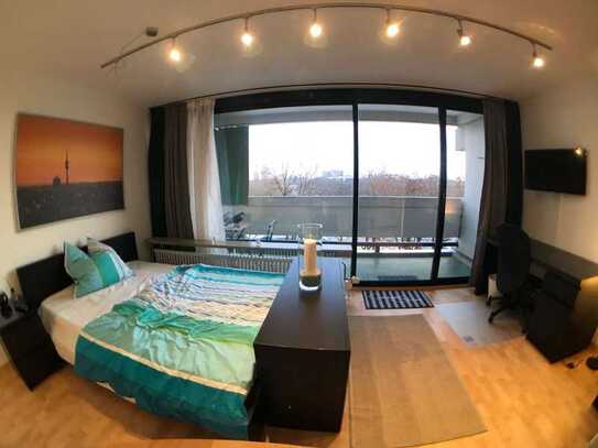 MÖBLIERTES 1 Zimmer-Business-Apartment am Olympiapark