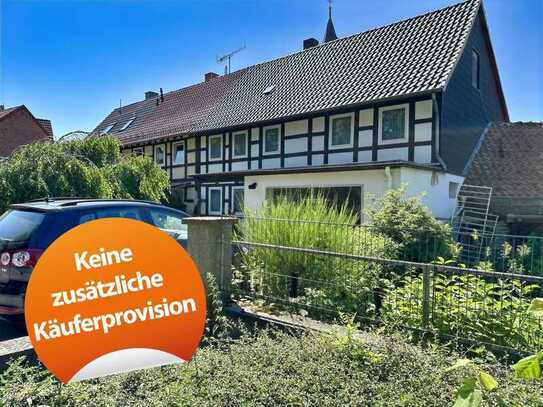 Lamspringe-Sehlem: Reihenendhaus mit Anbau, ohne Käuferprovision