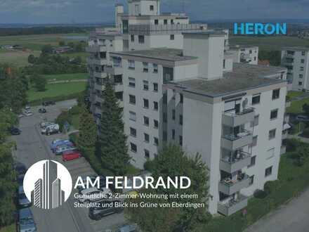 AM FELDRAND - Gemütliche 2-Zimmer-Wohnung mit einem Stellplatz und Blick ins Grüne von Eberdingen