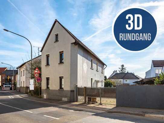 Hanau-Mittelbuchen: Sanierungsbedürftiges Einfamilienhaus mit tollem Garten in zentraler Lage
