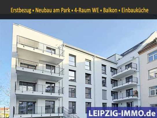 WOW ** ERSTBEZUG am Park ** Neubau ** 4-Raum WE ** großer Balkon ** Einbauküche ** Lift