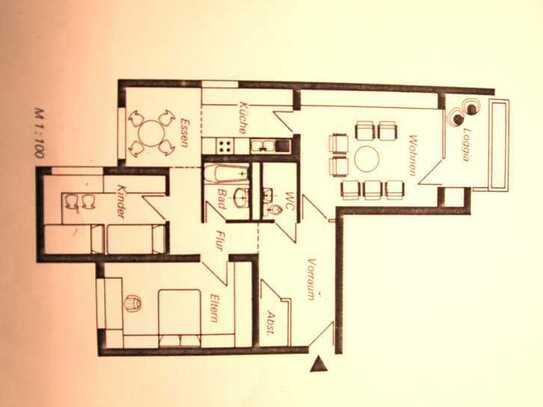 Exklusive 3-Zimmer-Wohnung mit Balkon und EBK in Bad Mergentheim