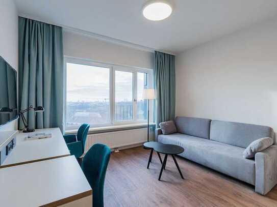 Hochwertiges Studio mit Concierge und Fitnessraum zur langfristigen Miete am Berliner Hauptbahnhof