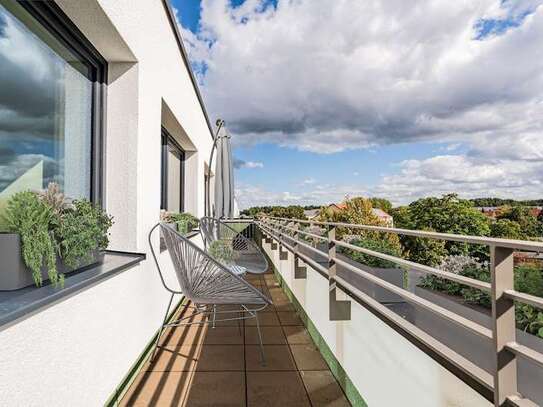 In der obersten Etage Familienwohnung im Neubau mit Dachterrasse