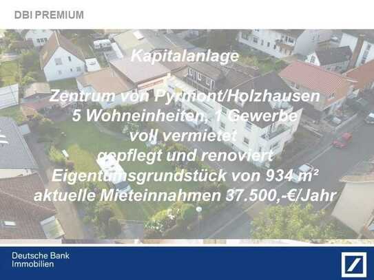 Kapitalanlage – Herzen von
Holzhausen/Pyrmont 5WE/1GE - Nennen Sie uns Ihren Preis