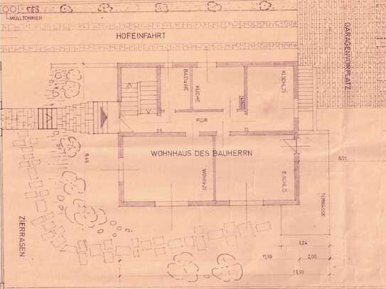 Ansprechende 3-Zimmer-Erdgeschoss-Wohnung mit Einbauküche in Erlenbach am Main mit großem Garten