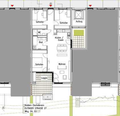 Neubau - 4 Zimmerwohnung in Niefern-Öschelbronn zu vermieten