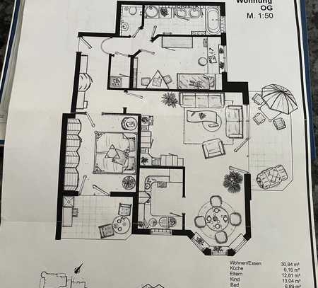 Exklusive, modernisierte 3,5-Zimmer-Wohnung mit 2 Balkonen und Einbauküche in Obersulm